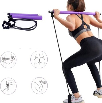 GUMY DO ĆWICZEŃ TAŚMY OPOROWE PILATES BAR BAND UTRATA WAGI ZDATNOŚĆ JOGA