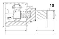 фото thumb №2, Шарнір внутрішній dacia dokker lodgy 12- лівий mtm