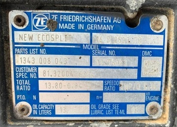фото thumb №11, Коробка передач коробки передач гидро drive man tgx / tgs zf 16 s 2523 to