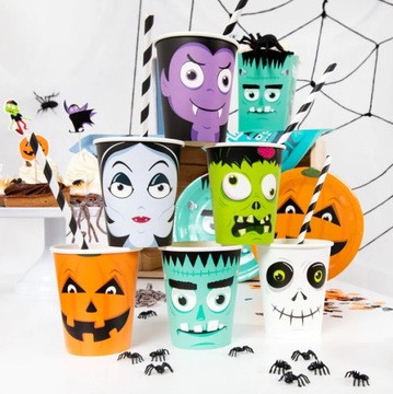 БУМАЖНЫЕ Стаканчики HALLOWEEN MONSTERS 6 ШТ. 220 МЛ