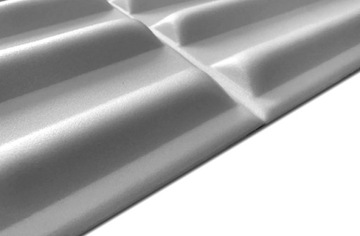 Белые потолочные кессоны Стеновая панель 3D ZIGZAG