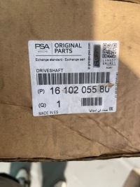 фото thumb №4, Привідний вал ліва berlingo 308 partner rifter оригінальний номер 1610205580 nowa оригінал