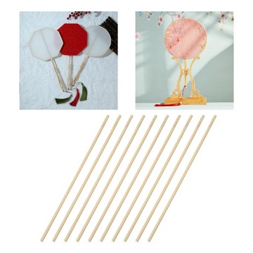 Drewniany okrągły wentylator DIY szeroko stosowany okrągły uchwyt wentylatora Hollow rzeźba 30 cm