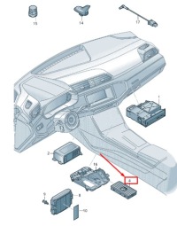 фото thumb №1, Vw touareg cr соединитель антенна 4n0035502b