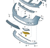 фото thumb №2, Правая решётка решётка бампера seat ibiza cordoba