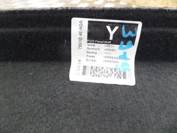 фото thumb №5, Nissan qashqai ii j11 13r- полка задняя багажника 79910 4ea0a