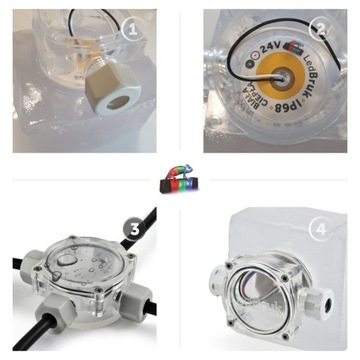 4x светодиодная брусчатка LedBruk Piccola-B RGBW BC