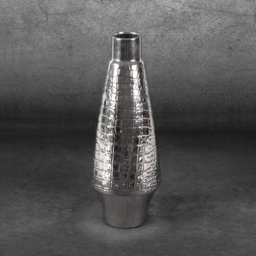 ERNA SREBRNY WAZON Z DOLOMITU 14x39 cm EUROFIRANY
