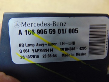 фото thumb №13, Лампа левая зад w крышка багажника mercedes gle w166 европа