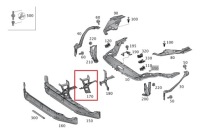 фото thumb №2, Mercedes slk r172 опора кронштейн поперечина перед оригинальный номер