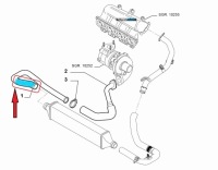 Шланг труба turbo інтеркулер fiat grande punto 1.3 d multijet 51871134 Зі Шроту, фото thumb