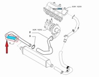 фото thumb №7, Шланг труба wąż turbo інтеркулер alfa romeo mito 1.3 multijet 51878736