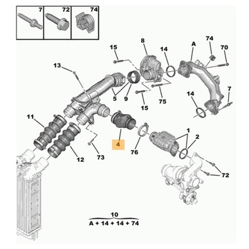 фото thumb №13, 0382.pj citroen/peugeot шланг dekompresji c c4,p 3008 1.6hdi оригинальный номер psa