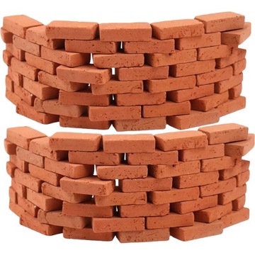 Мини-пейзаж из красного кирпича маленький 150 шт.