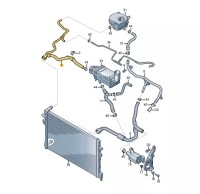 фото thumb №1, Audi q3 f3 охлаждающая жидкость шланг труба 5qf122101dk