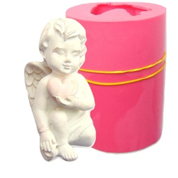 СИЛИКОНОВАЯ ФОРМА ANGEL HERUBIN 3D ДЛЯ ОТЛИВКИ ЦЕМЕНТНОЙ МАССЫ ДЛЯ ВЫПЕЧКИ СМОЛЫ