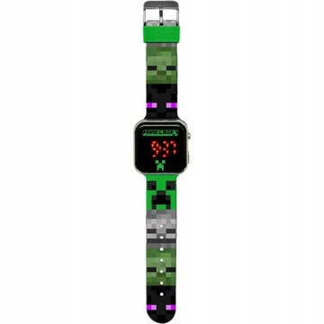 Светодиодные цифровые часы Minecraft