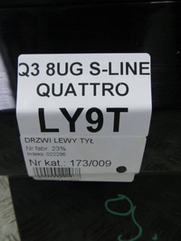 фото thumb №9, Audi q3 8u lift двері лівий задня задні ly9t 14-