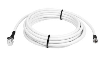 GOTOWY KABEL KONCENTRYCZNY PRZEWÓD ANTENOWY WTYK TV KĄTOWY WTYK F 10m