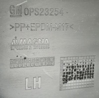 Оббивка обшивка лівий задня opel adam 13357661 Київ, фото thumb