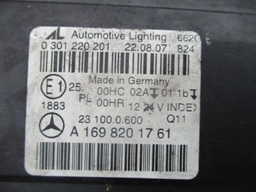 фото thumb №9, Лампа левый перед mercedes w245 европа