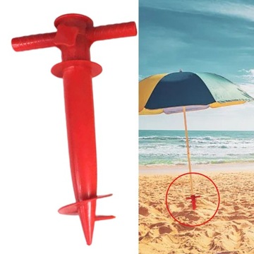 Parasol wędkarski Akcesoria do kolców Stojak na parasole Kotwica Parasol Czerwony