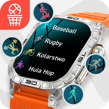 МУЖСКИЕ СМАРТЧАСЫ ЗВОНКИ SPORTS PULSE СЕРЕБРЯНЫЕ AMOLED ПОЛЬСКОЕ МЕНЮ