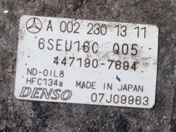 фото thumb №6, Компрессор кондиционера mercedes-benz a-class w169 2007 a0022301311