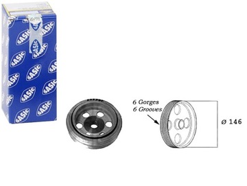 фото thumb №1, Sasic 2150016 колесо ременное, wał коленчатый