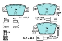 фото thumb №2, Тормозные колодки тормозные керамические задняя alfa romeo mito fiat bravo ii