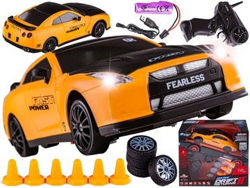 Дрифт Автомобиль Авто RC Drift 1:24 2,4 ГГц 4WD С Пультом Дистанционного Управления