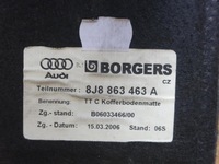 фото thumb №9, Audi tt 8j coupe оббивка боки обшивки обшивка підлога багажника комплект