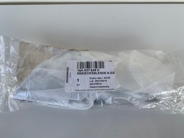 VOLKSWAGEN ID.3 narożna listwa drzwiowa prawy przód 10A837638C