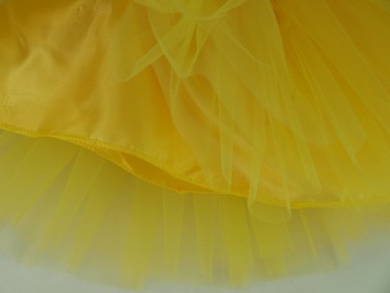 # ЮБКА ТЮЛЬ на подкладке ЮБКА 50см желтая