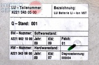 фото thumb №9, Mercedes s400 h hybrid w221 акумулятор hv тяговий na-pra-wa a 2213400600