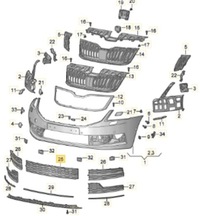 фото thumb №11, Заглушка бампера перед oct iii 18- śro dkowa