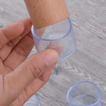Nakładki na Nogi Krzesła Mebli Silikonowe Okrągłe Nasadki Ochronne 22MM 16x