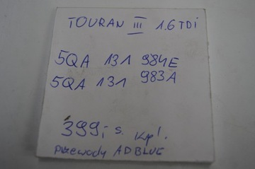 фото thumb №8, Touran iii 1.6 tdi шланг провода adblue 5qa131984e 5qa131983a