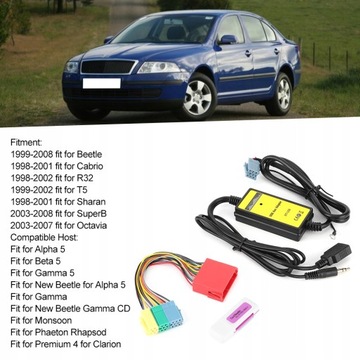8-контактный адаптер для CD-чейнджера MP3 20 Гц-20 кГц