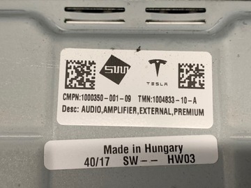 фото thumb №5, Tesla модель s усилитель amplifier 1004833-10-a
