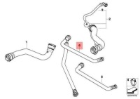 фото thumb №8, Патрубок рідина охолоджуючий bmw e83 x3 3421989 17123421989