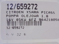 фото thumb №7, Xsara picasso насос масла 9642180580 1,8 2,0 16v
