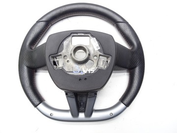 фото thumb №13, Руль кожа мультифункция срезанная seat leon ii рестайлинг fr 5p0419091bb