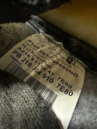 фото thumb №9, Спинка сидіння правого, праві mercedes cls w218 чорна шкіра, біла nić