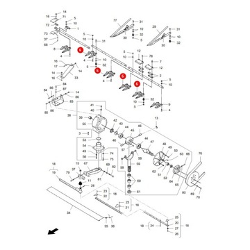 Двойной штык Massey Ferguson D44104500 Оригинал