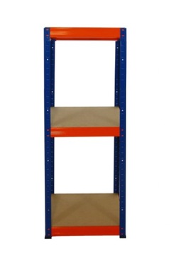 Металлический складской стеллаж для мастерской HELIOS 90x30x30см 3Px175kg