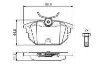 фото thumb №1, Bosch гальмівні колодки ham. alfa задня 145/146 + асистент водія #28