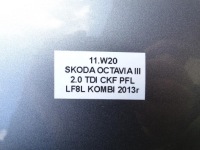 фото thumb №16, Кришка зад задня багажника + скло lf8l skoda octavia iii універсал 12-17r