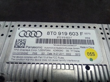 фото thumb №10, Дисплей навигации mmi audi a4 b8 8t0919603f