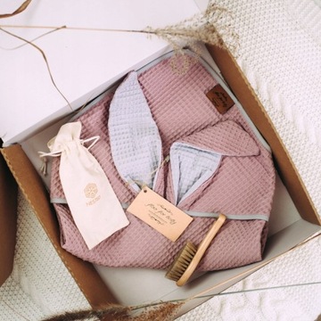 Floo Swaddle Оболочный кролик вафель темно -розовый